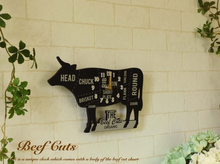 時計 壁掛け時計 Beef Cuts 卓上| 照明とインテリアの通販Canffy 公式