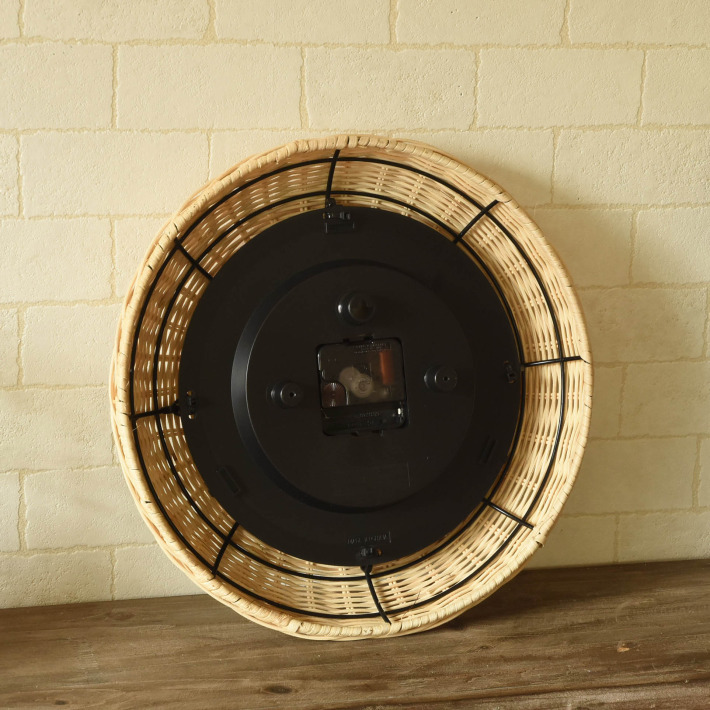 時計 壁掛け時計 Rattan Clock ウォールクロック ラタン| 照明と