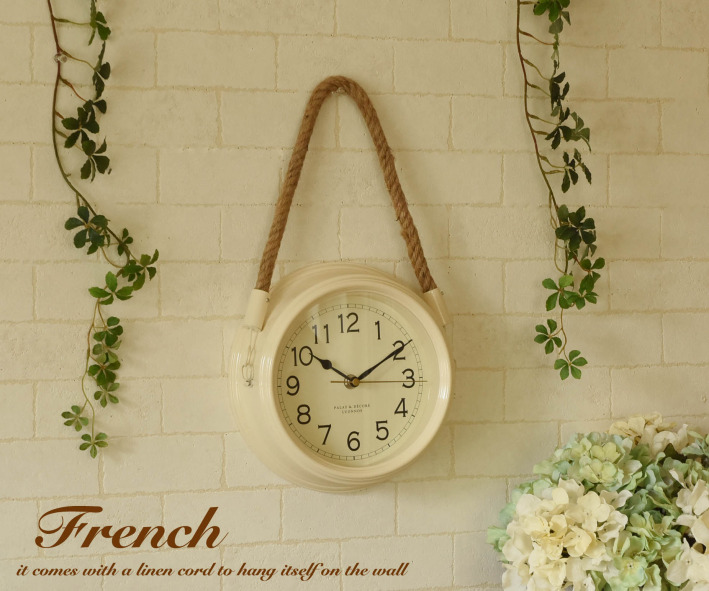 時計 壁掛け時計 Mole Hanging Wall Clock 麻紐 | 照明と 時計 壁掛け時計 Mole Hanging Wall Clock 麻紐 | 照明と